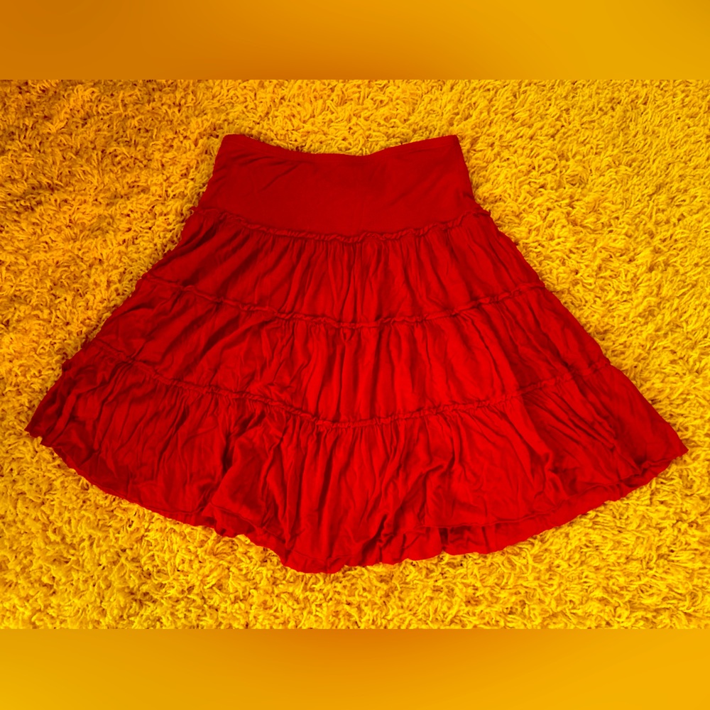 Red skirt
